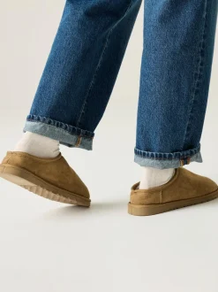 Regatta Brown Solace Slipper Faux Fur Slippers