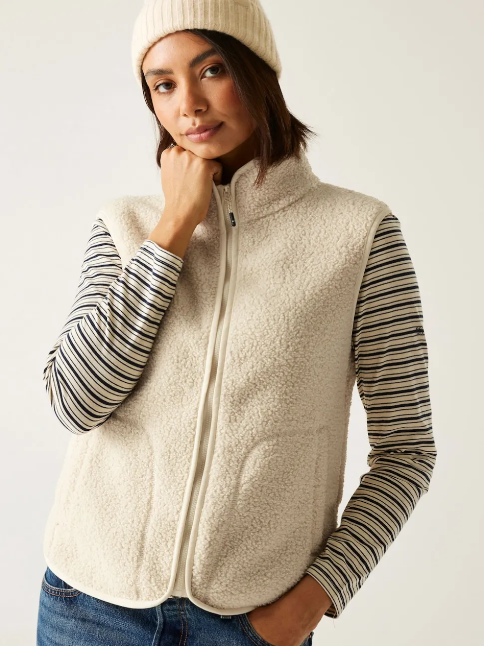 Regatta Cream Frankie Borg Bodywarmer Fleece