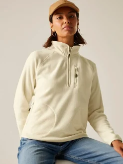 Regatta Cream Womens Frankie Half Zip Fleece