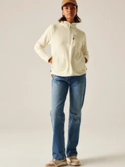 Regatta Cream Womens Frankie Half Zip Fleece