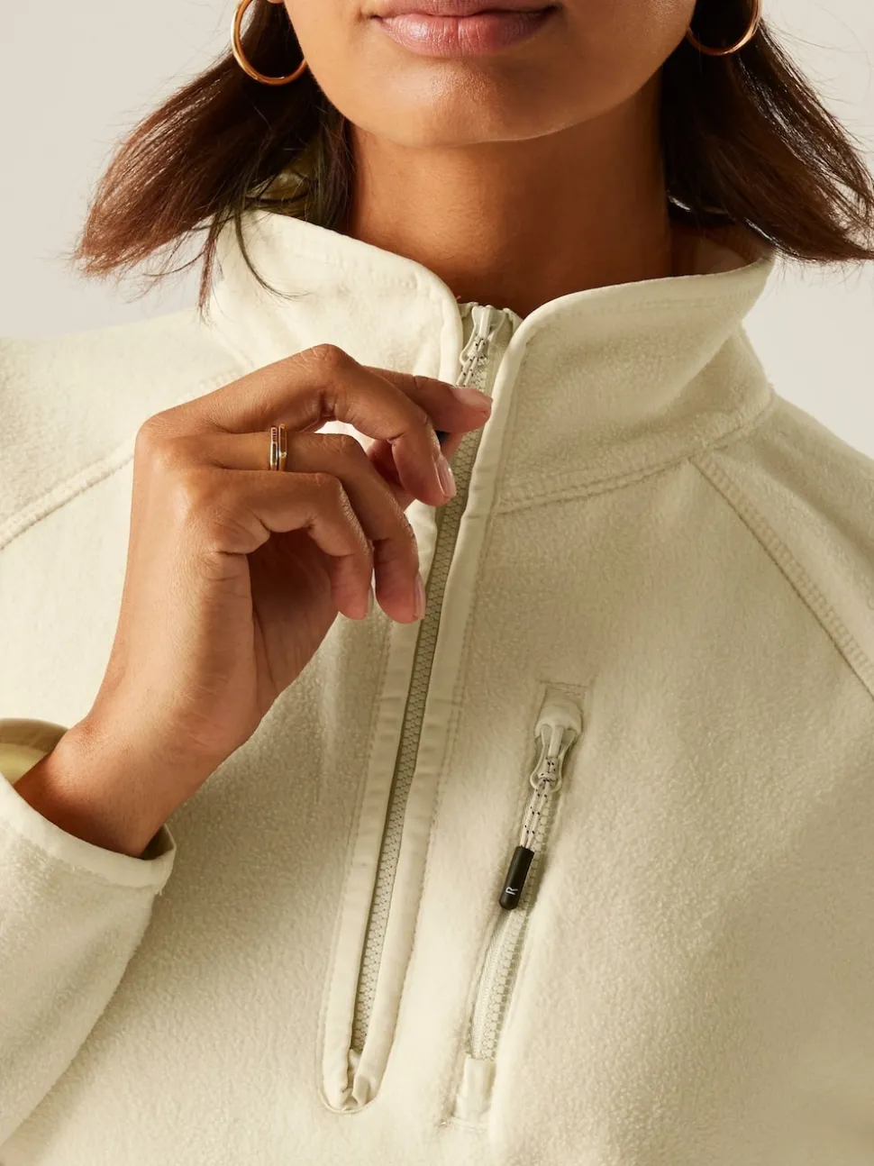 Regatta Cream Womens Frankie Half Zip Fleece