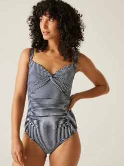 Regatta Light Blue Womens Sakari Tummy Control Costume Swimsuit
