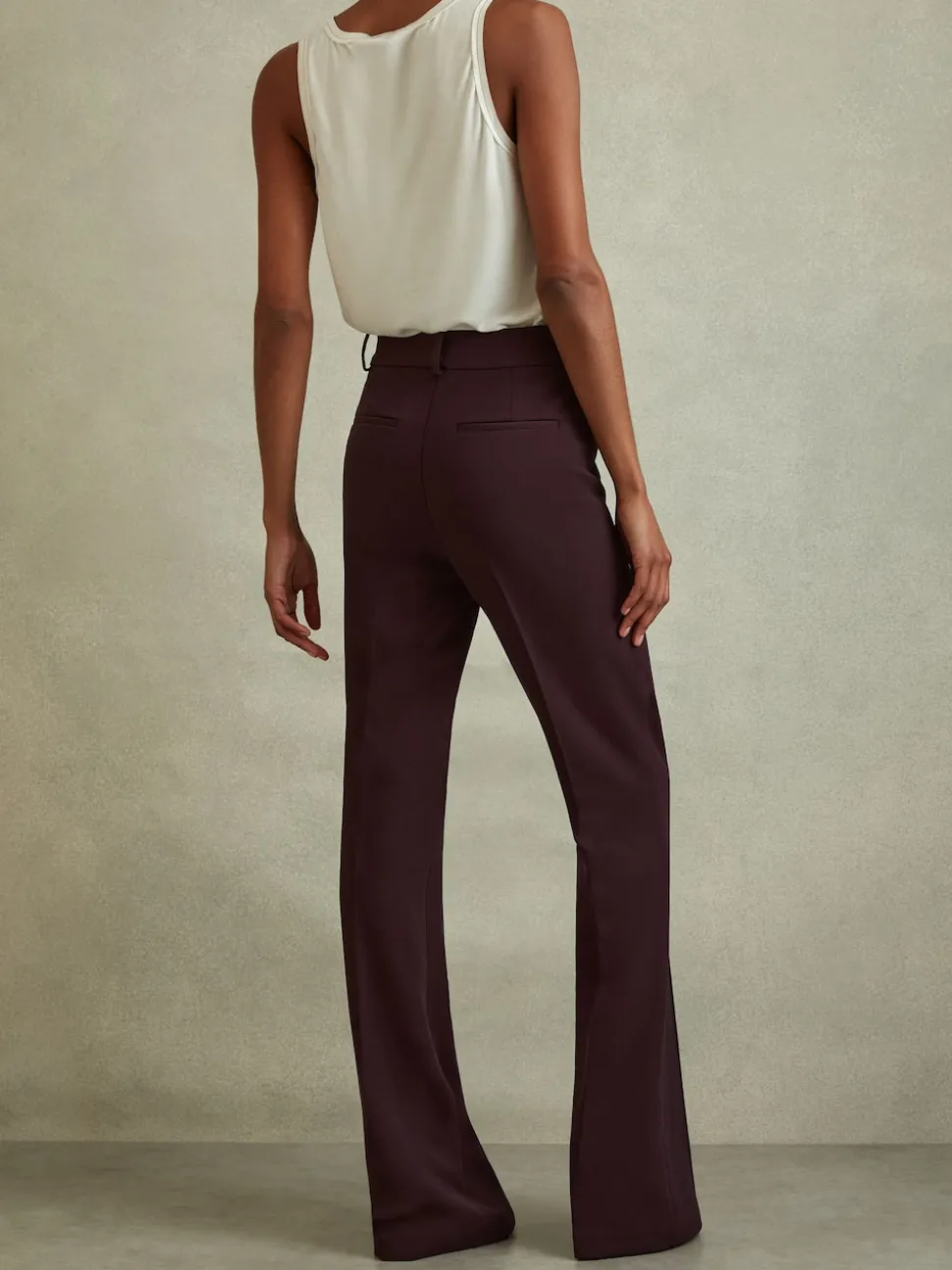 Reiss Berry Gabi Flared Suit Trousers