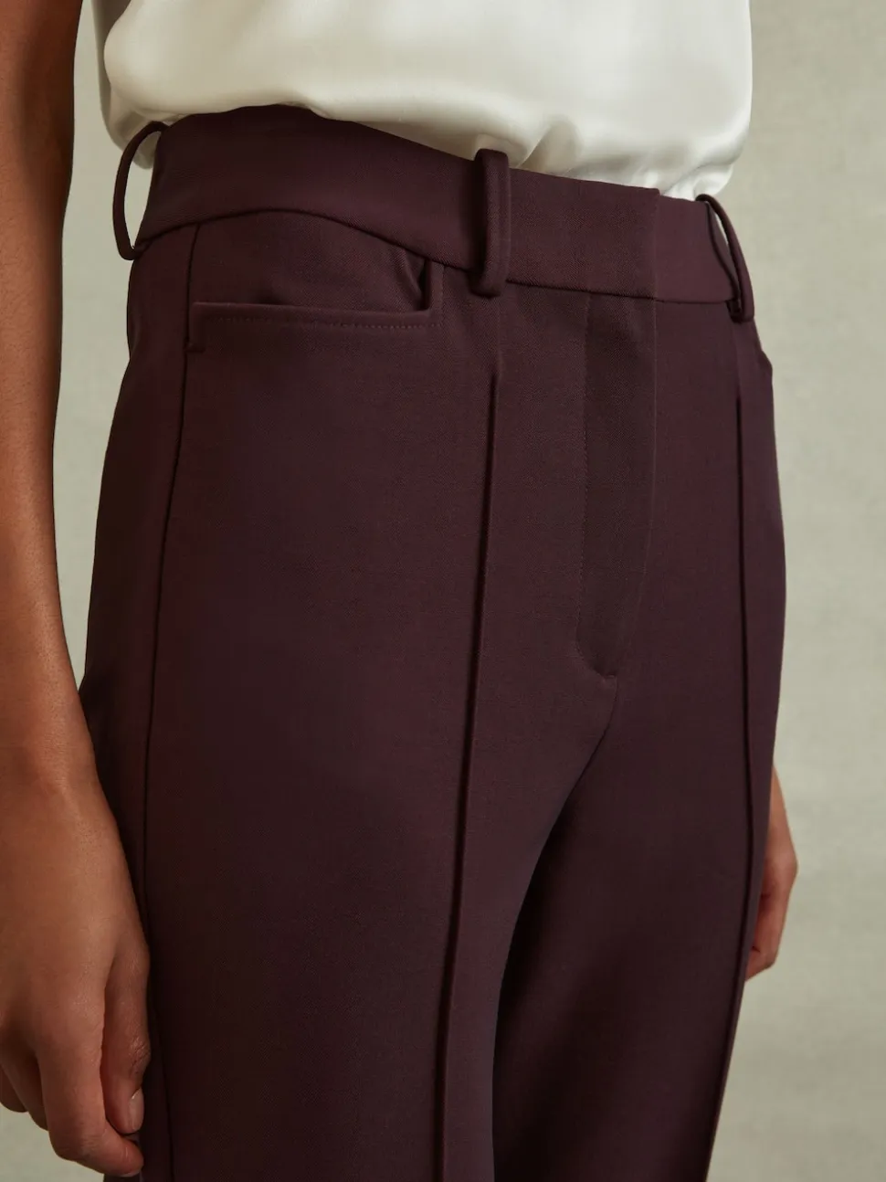 Reiss Berry Gabi Flared Suit Trousers
