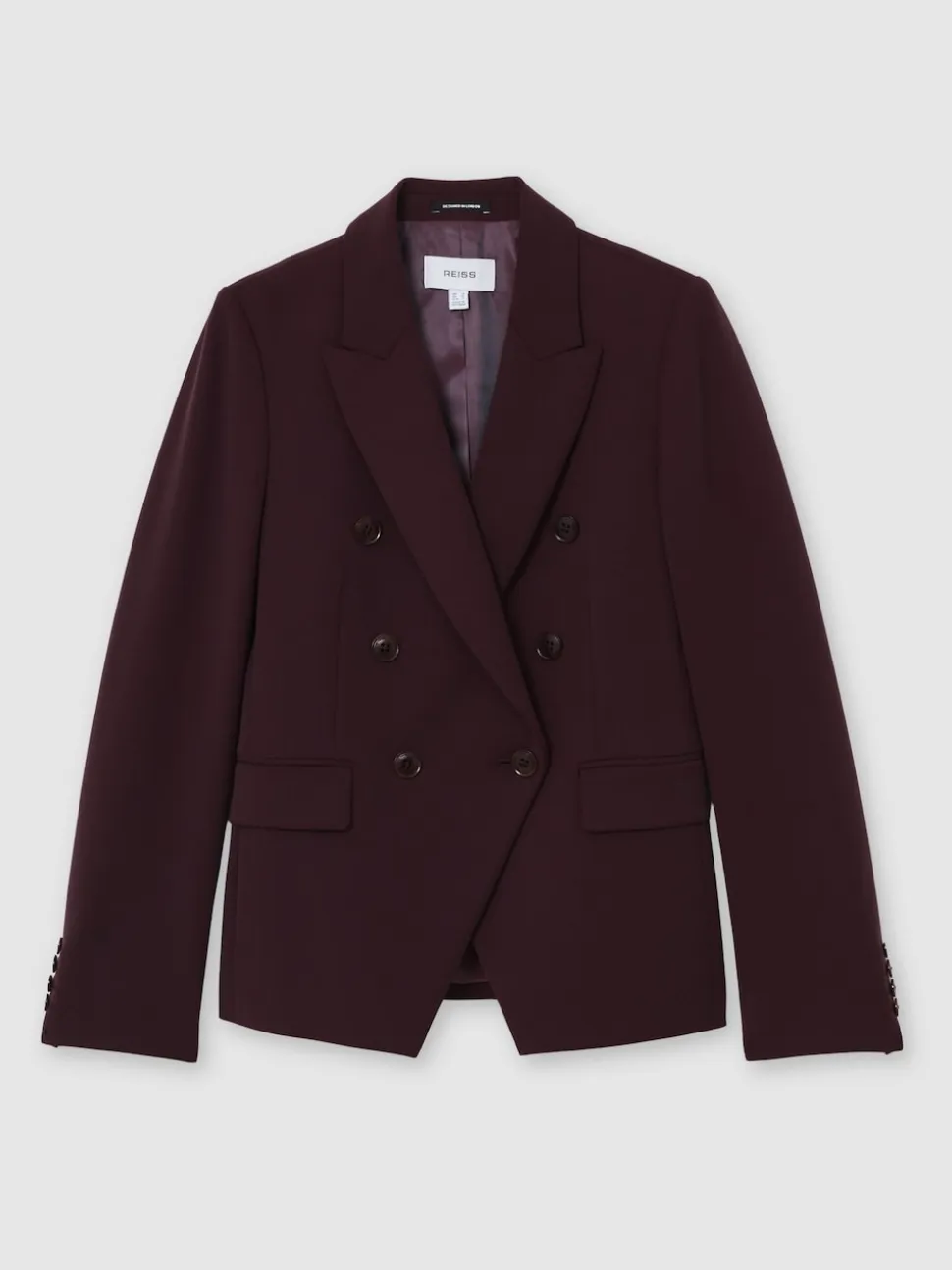 Reiss Berry Gabi Petite Double-Breasted Suit Blazer