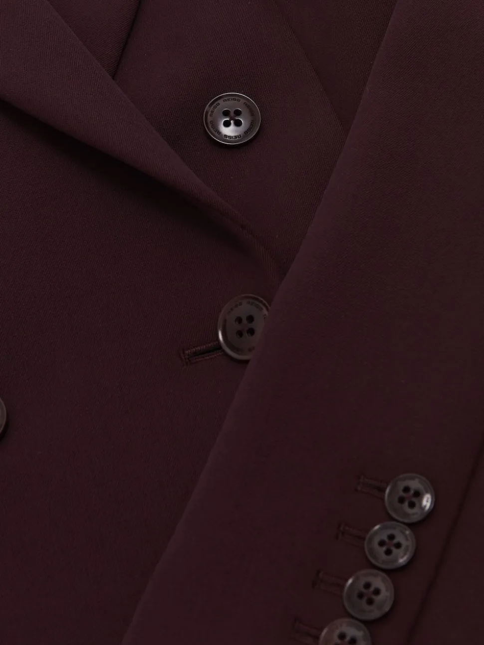 Reiss Berry Gabi Petite Double-Breasted Suit Blazer
