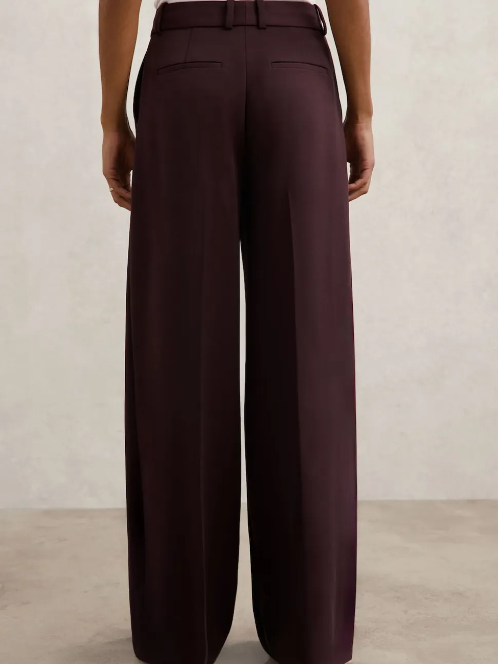 Reiss Berry Gabi Petite Wide-Leg Suit Trousers