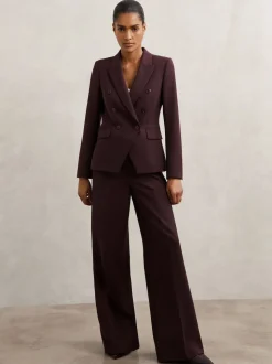 Reiss Berry Gabi Wide-Leg Suit Trousers