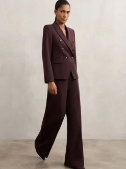 Reiss Berry Gabi Wide-Leg Suit Trousers