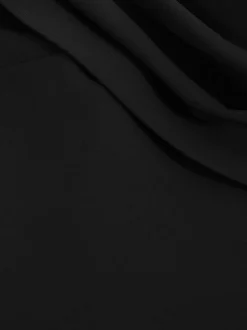 Reiss Black Ayla Structured Strapless Wide-Leg Jumpsuit