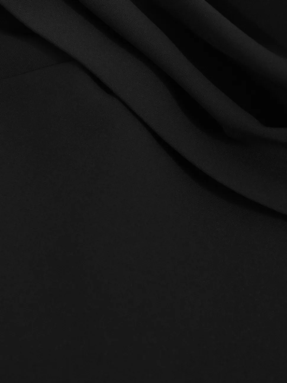 Reiss Black Ayla Structured Strapless Wide-Leg Jumpsuit