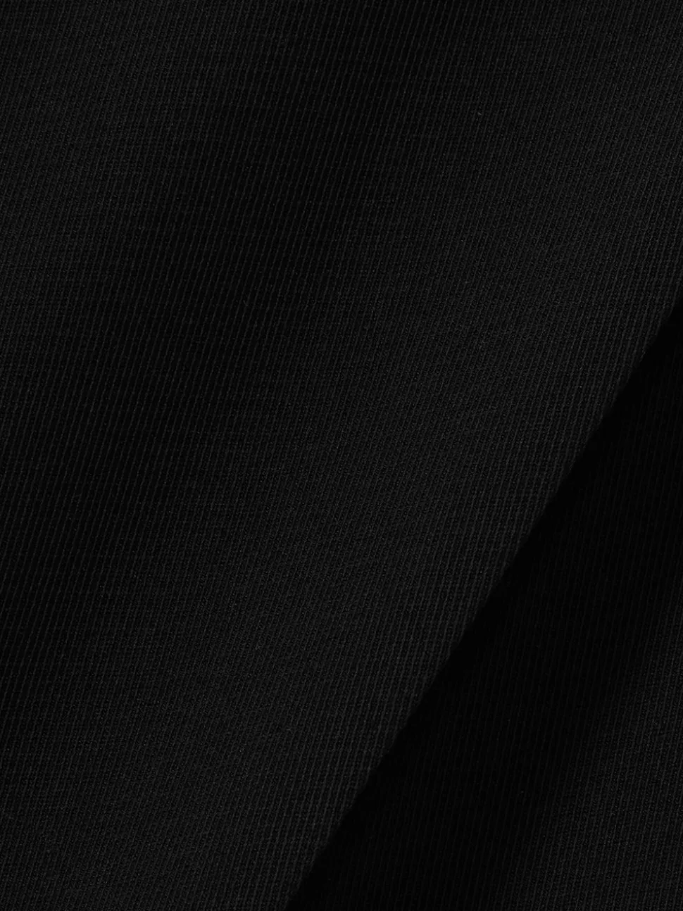 Reiss Black Eden Elasticated-Waist Wide-Leg Twill Trousers