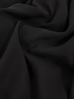 Reiss Black Farley Wide-Leg Cape Jumpsuit