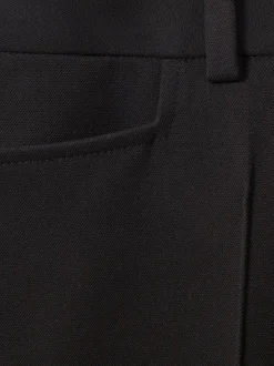 Reiss Black Gabi Flared Suit Trousers