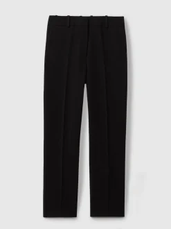 Reiss Black Gabi Petite Slim-Fit Suit Trousers