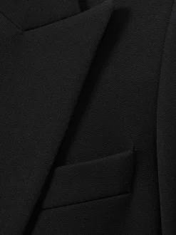 Reiss Black Gabi Tailored Single Breasted Suit Blazer