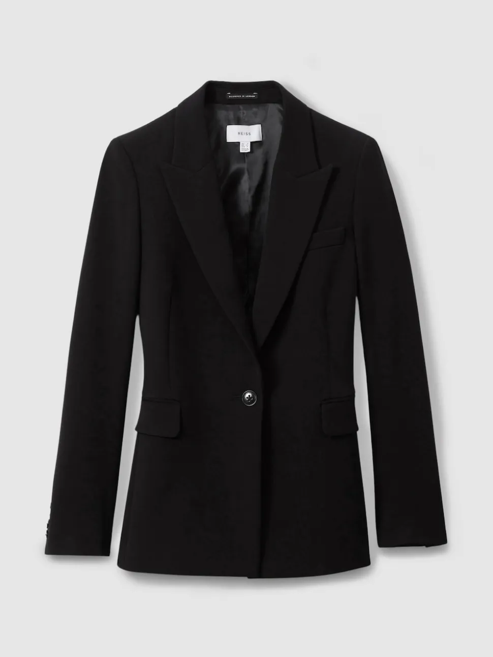 Reiss Black Gabi Tailored Single Breasted Suit Blazer