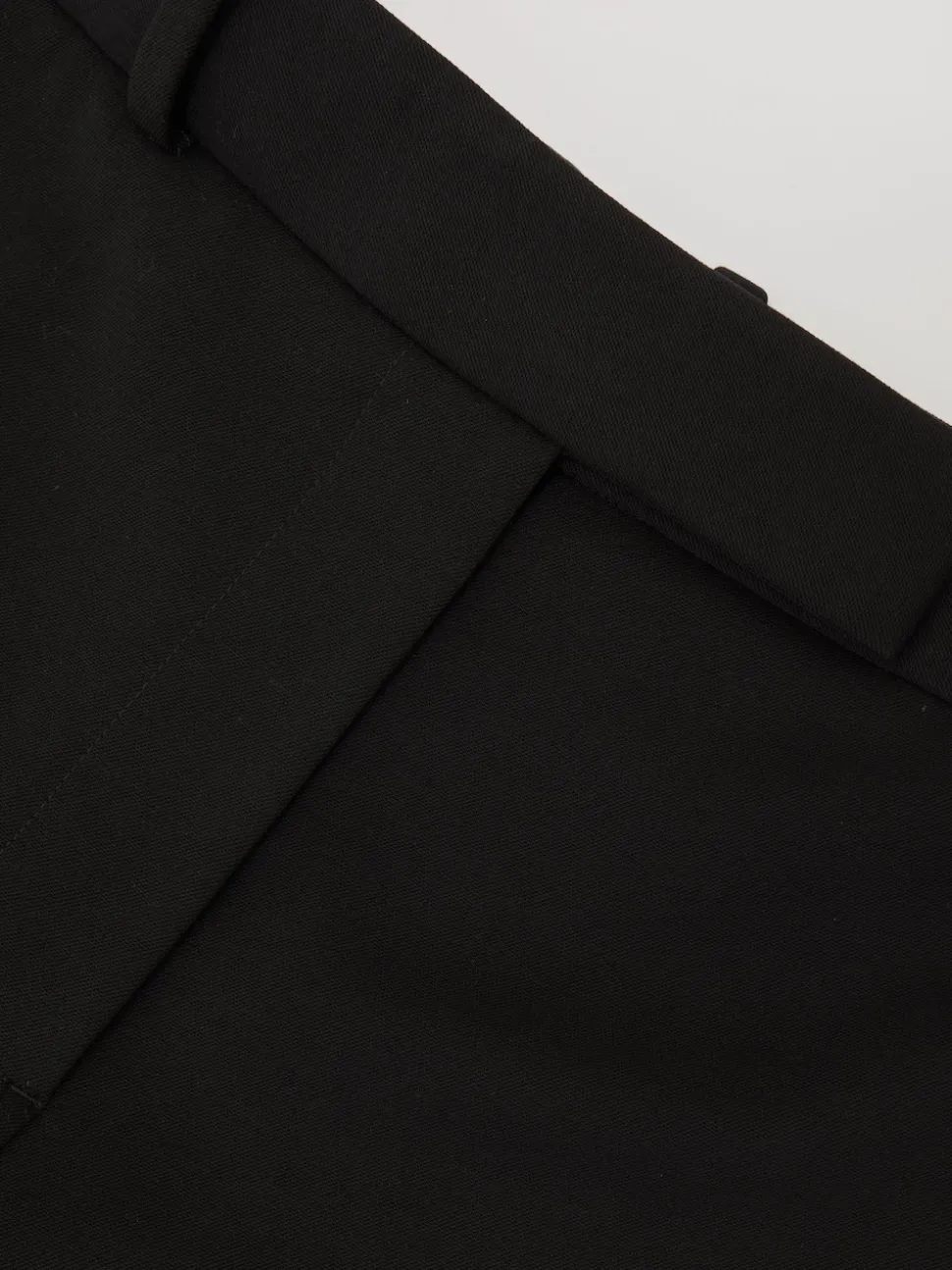 Reiss Black Gabi Wide-Leg Suit Trousers