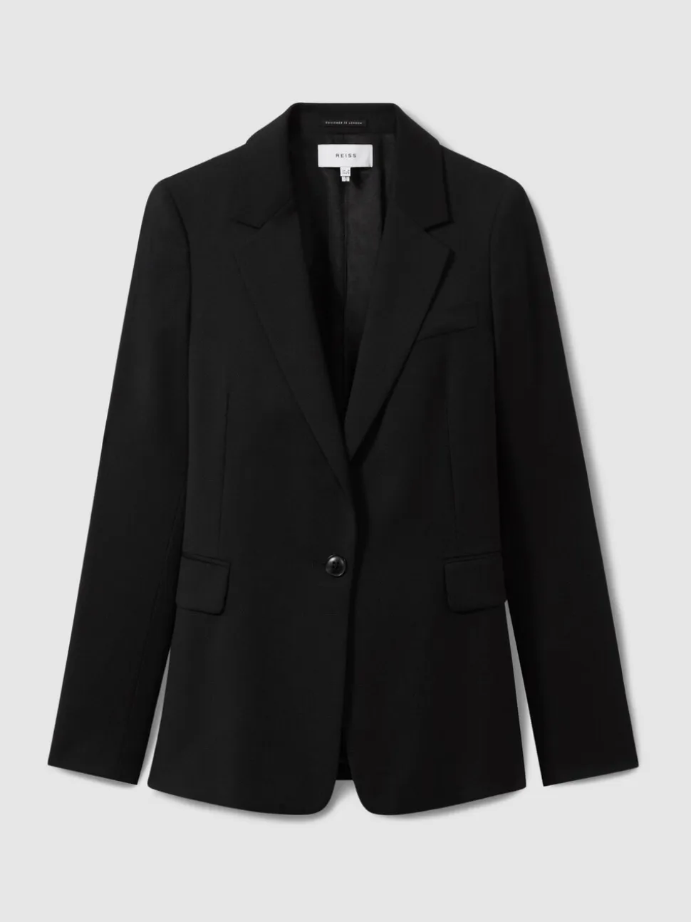 Reiss Black Haisley Petite Single Breasted Suit Blazer