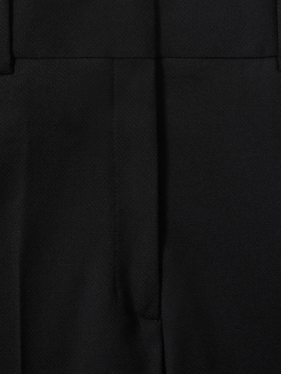 Reiss Black Haisley Wool-Blend Tailored Flared Suit Trousers