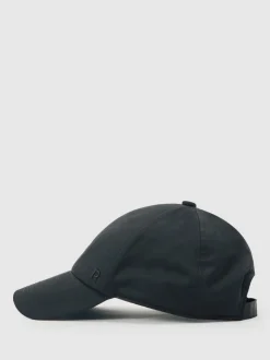 Reiss Black Nicole Logo-Embroidered Baseball Cap