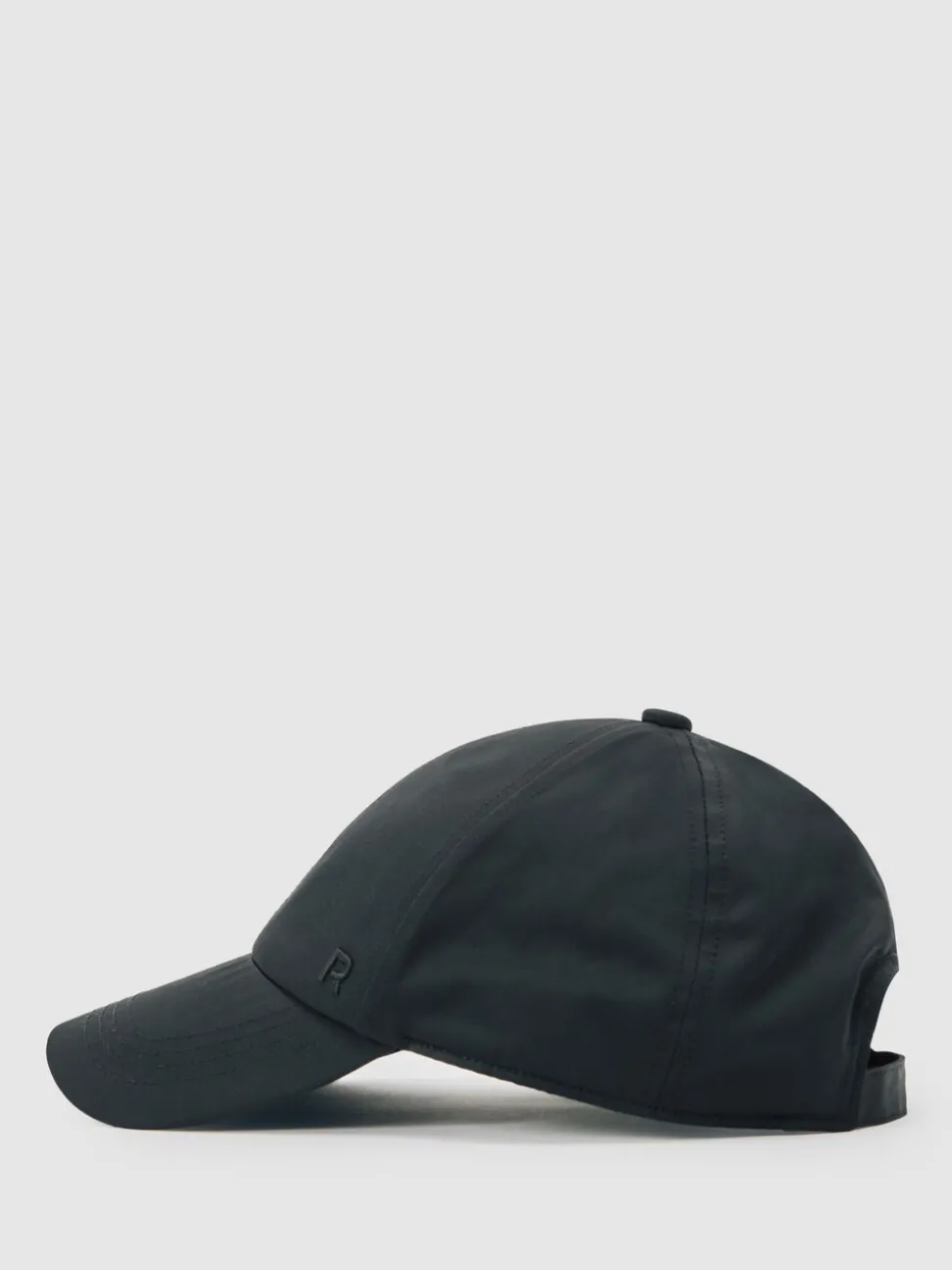 Reiss Black Nicole Logo-Embroidered Baseball Cap