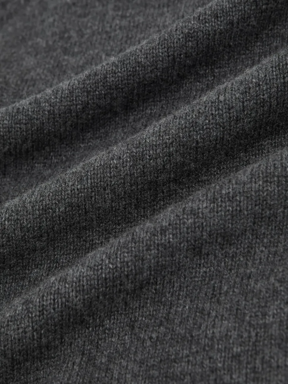 Reiss Charcoal Grey Brooklyn Wool-Cashmere Roll-Neck Jumper