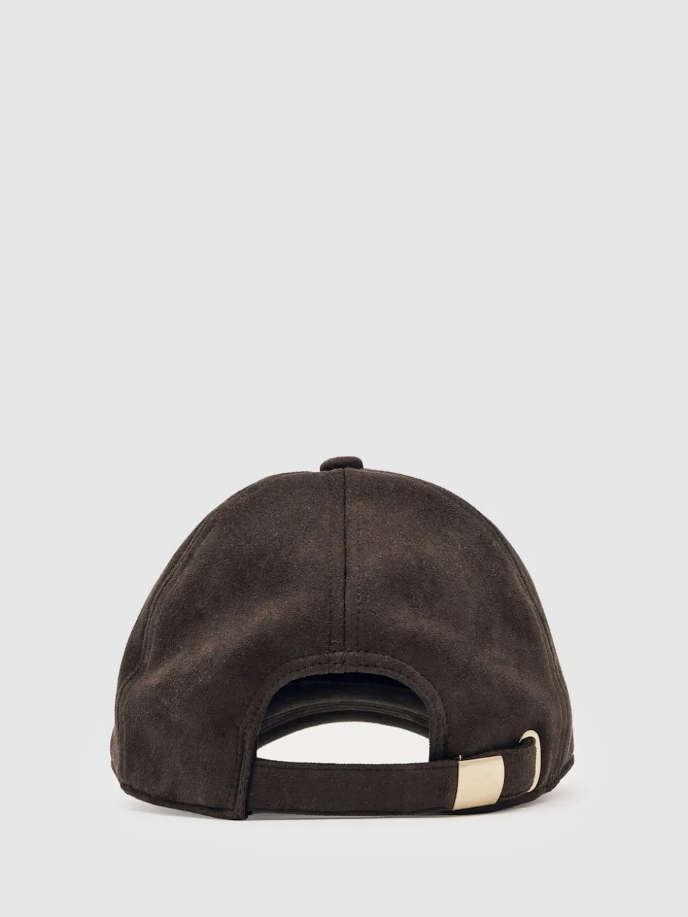 Reiss Chocolate Nicky Faux Suede Baseball-Style Cap