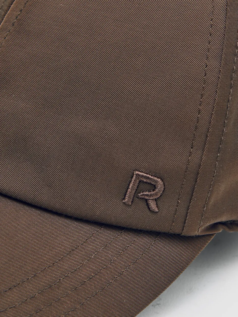 Reiss Chocolate Nicole Logo-Embroidered Baseball Cap