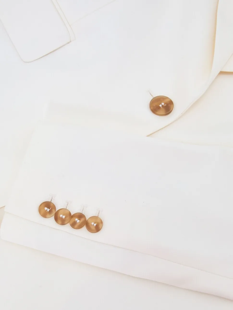 Reiss Cream Malin Petite Single-Breasted Tailored Blazer
