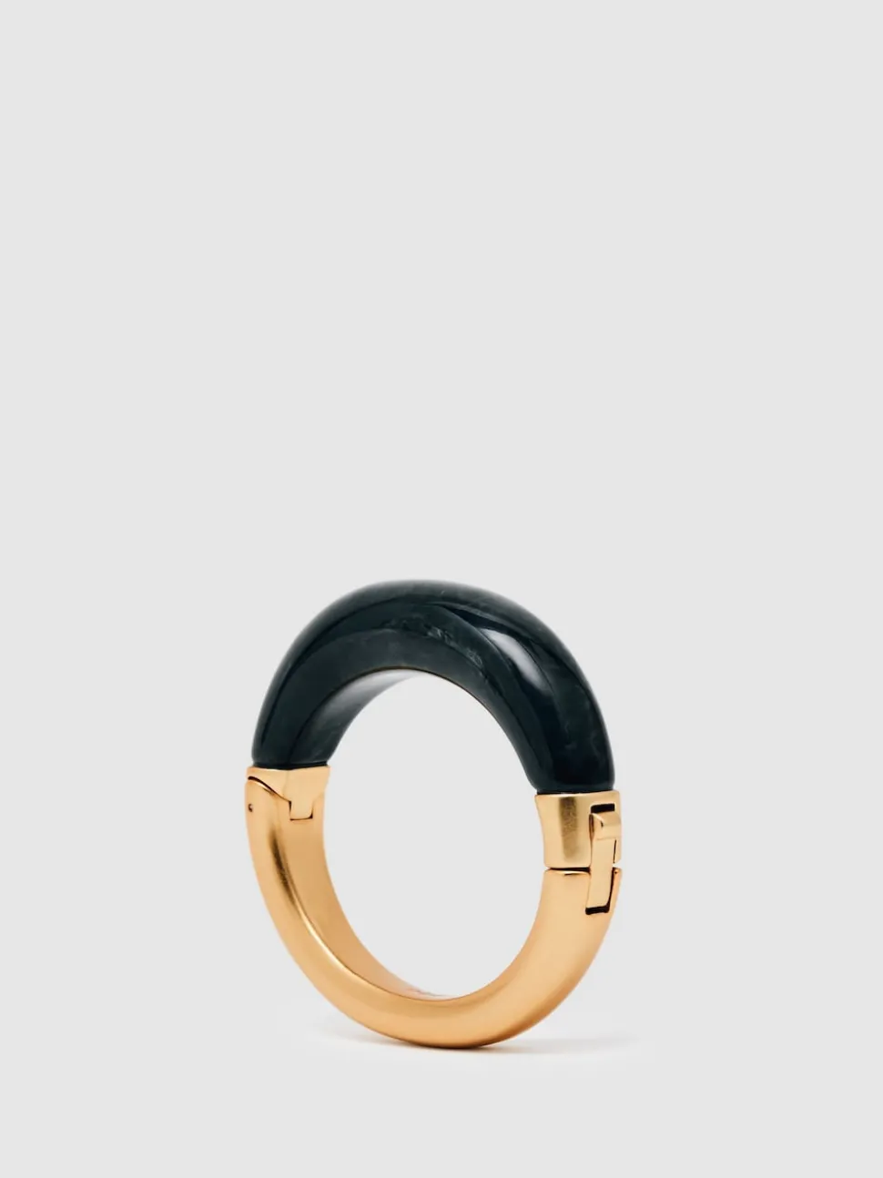 Reiss Gold Salma Tone Scoop Enamel Hinged Bangle