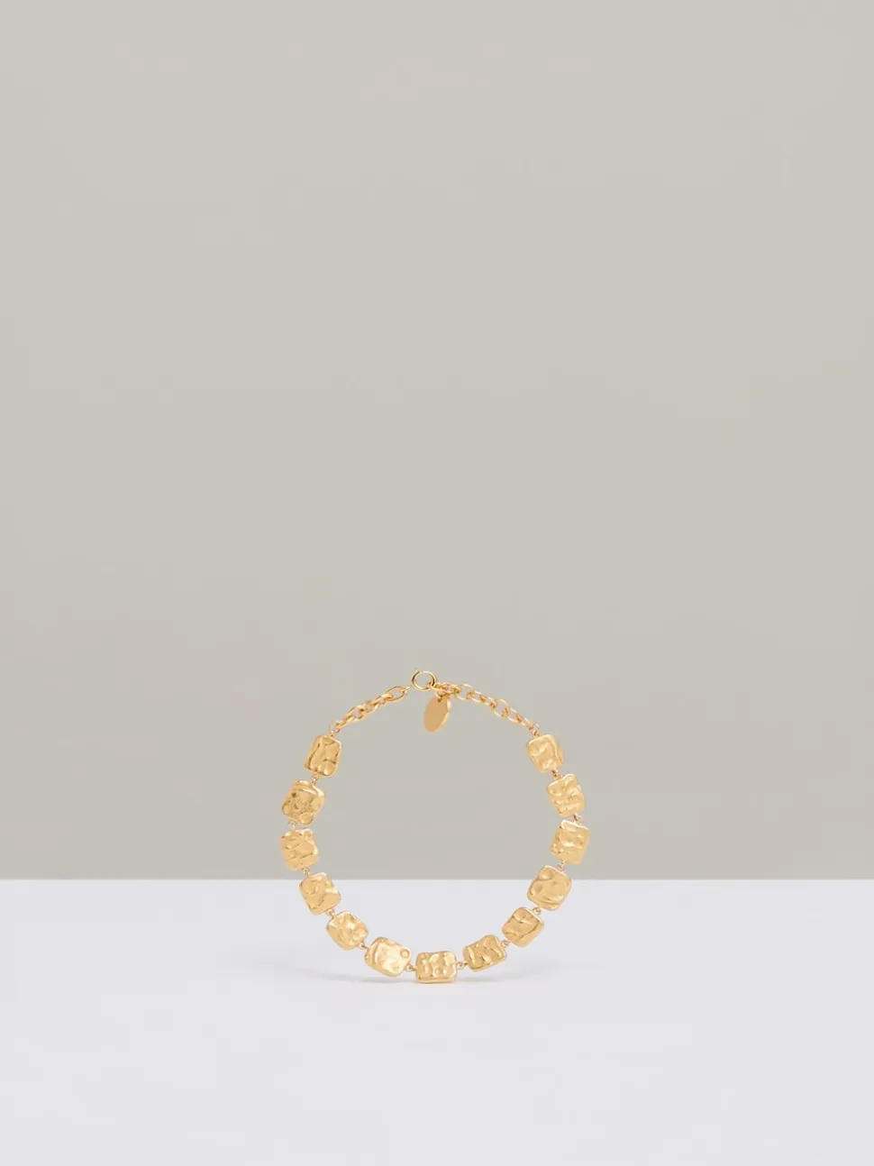 Reiss Gold Tone Millie Molten Square Bracelet