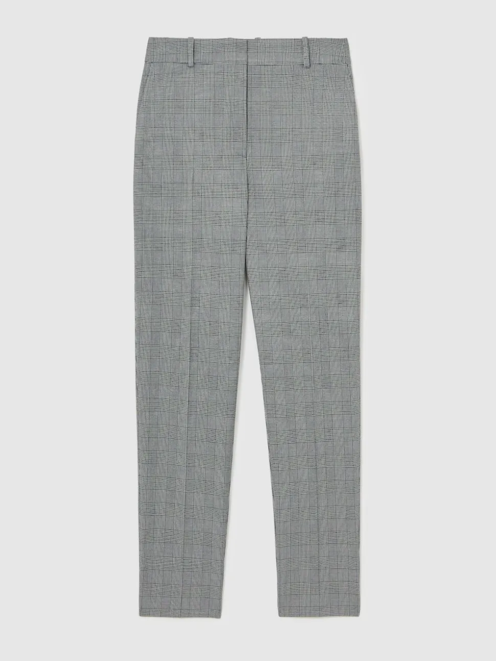 Reiss Grey Brooklyn Check Slim-Fit Suit Trousers