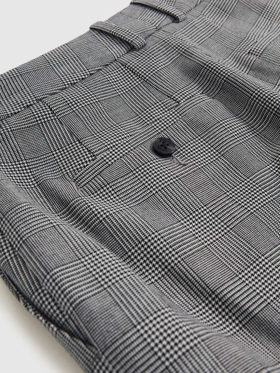 Reiss Grey Brooklyn Check Slim-Fit Suit Trousers