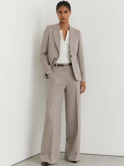Reiss Grey Isla Single-Breasted Textured Blazer