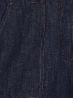 Reiss Indigo Ashby Linen Shorts