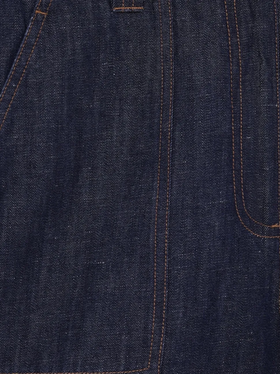 Reiss Indigo Ashby Linen Shorts