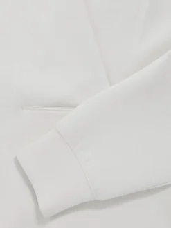 Reiss Ivory Annabel Interlock Shawl-Neck Sweatshirt with Modal