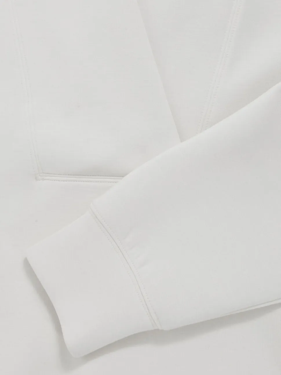 Reiss Ivory Annabel Interlock Shawl-Neck Sweatshirt with Modal