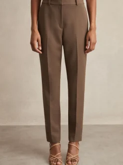 Reiss Mink Neutral Gabi Slim-Fit Suit Trousers