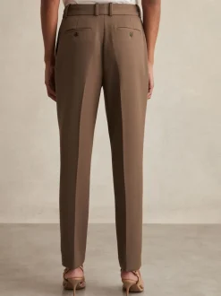 Reiss Mink Neutral Gabi Slim-Fit Suit Trousers