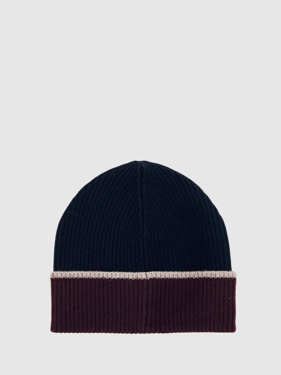 Reiss Navy Filipa Wool-Blend Tipped Beanie