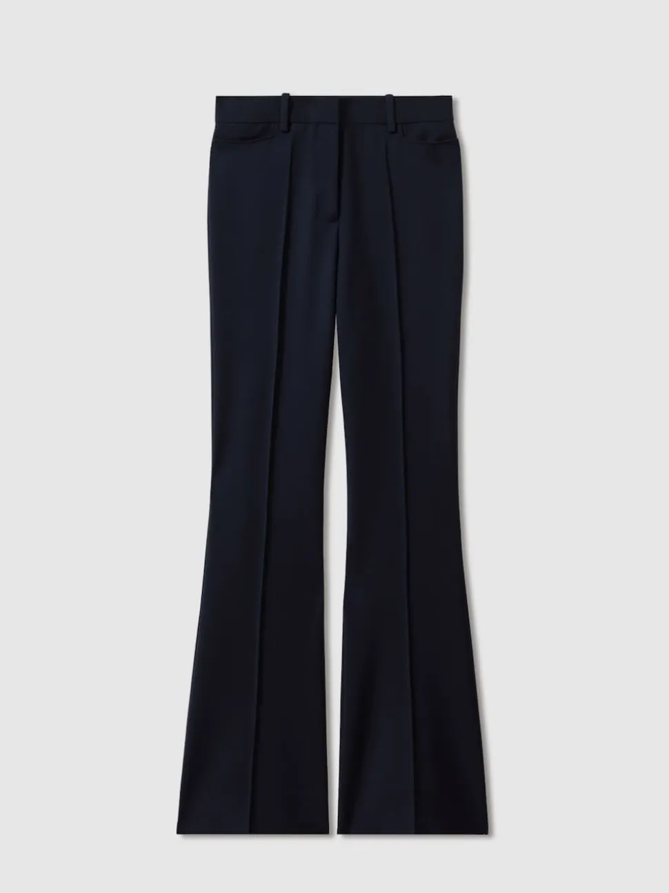 Reiss Navy Gabi Flared Suit Trousers
