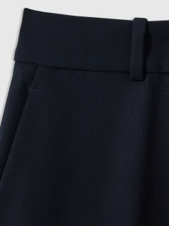 Reiss Navy Gabi Petite Slim-Fit Suit Trousers