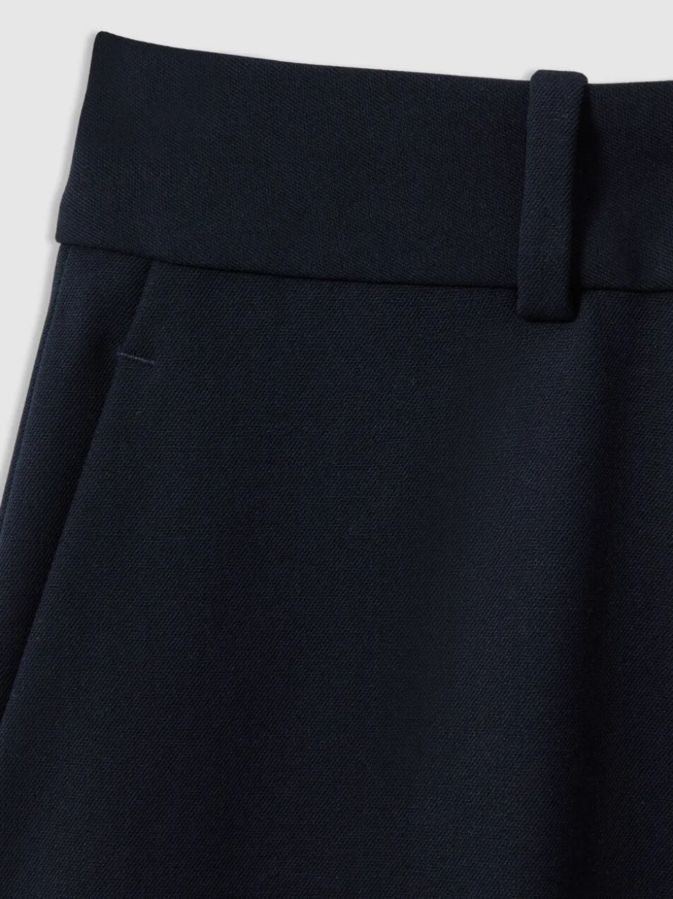 Reiss Navy Gabi Petite Slim-Fit Suit Trousers