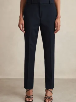 Reiss Navy Gabi Slim-Fit Suit Trousers