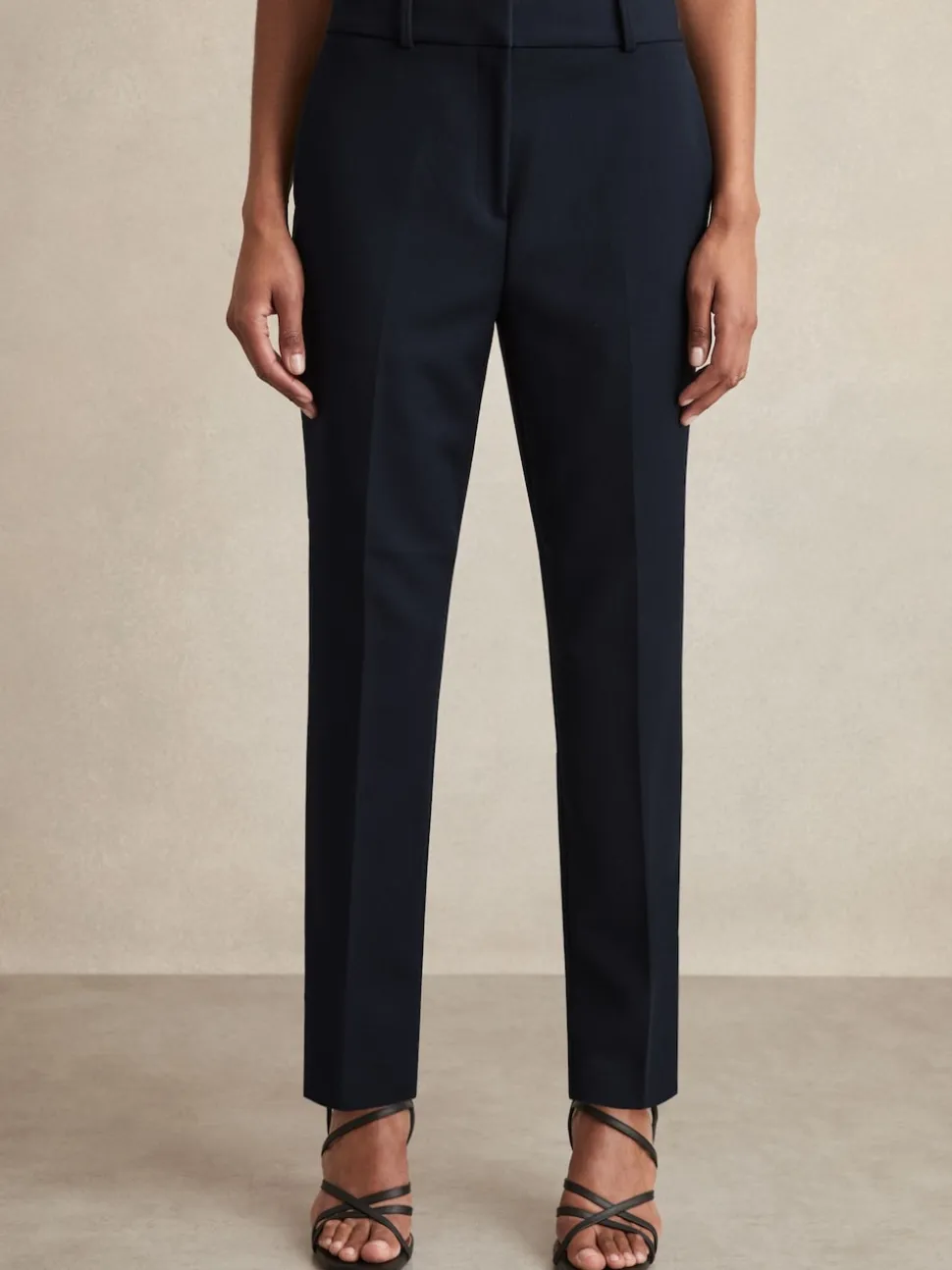 Reiss Navy Gabi Slim-Fit Suit Trousers