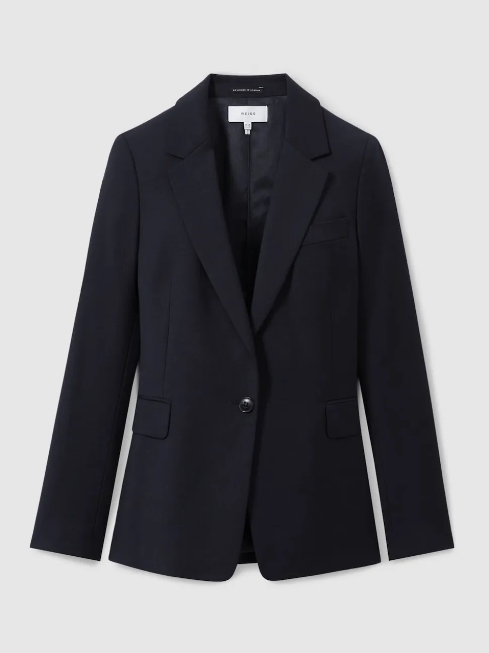 Reiss Navy Haisley Petite Single Breasted Suit Blazer