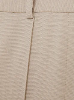 Reiss Neutral Brittany Straight-Leg Textured Wool-Blend Suit Trousers