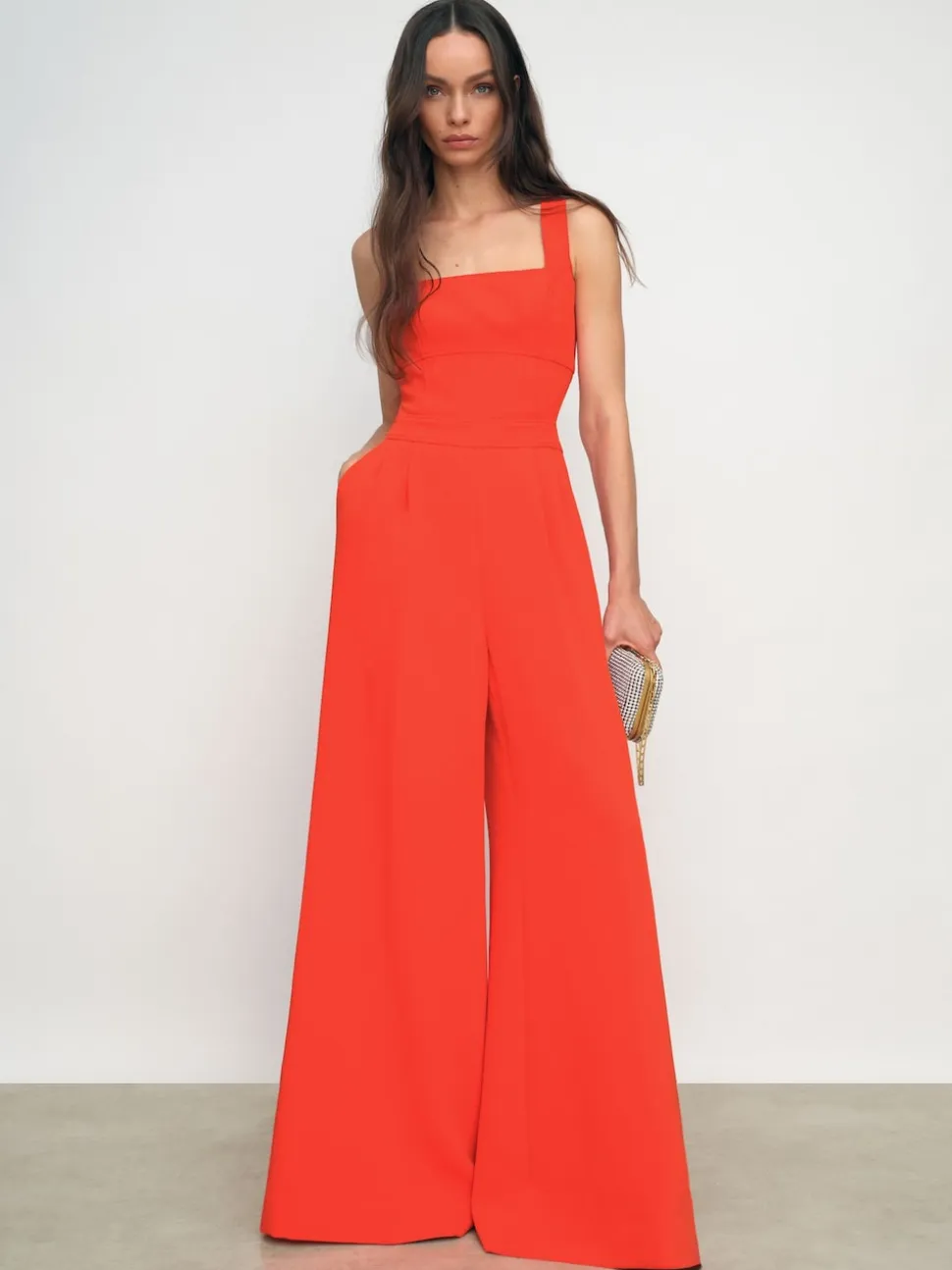 Reiss Orange Dion Wide-Leg Cut-Out Jumpsuit